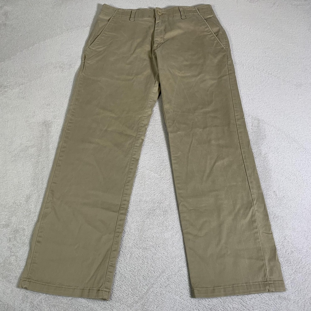 Lee Extreme Comfort‎ Pants Mens 32x30 Beige Khakis Chino Straight Stretch Casual
